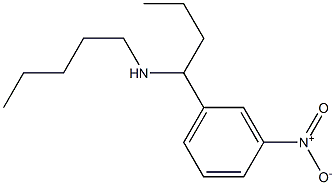 [1-(3-nitrophenyl)butyl](pentyl)amine Struktur