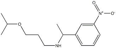 [1-(3-nitrophenyl)ethyl][3-(propan-2-yloxy)propyl]amine Struktur