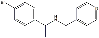 [1-(4-bromophenyl)ethyl](pyridin-4-ylmethyl)amine Struktur