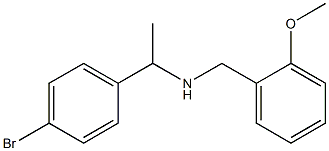 [1-(4-bromophenyl)ethyl][(2-methoxyphenyl)methyl]amine Struktur