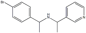 [1-(4-bromophenyl)ethyl][1-(pyridin-3-yl)ethyl]amine Struktur