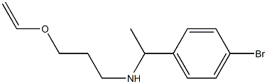 [1-(4-bromophenyl)ethyl][3-(ethenyloxy)propyl]amine Struktur