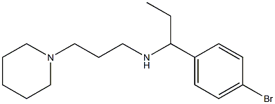 [1-(4-bromophenyl)propyl][3-(piperidin-1-yl)propyl]amine Struktur