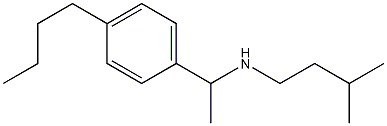 [1-(4-butylphenyl)ethyl](3-methylbutyl)amine Struktur