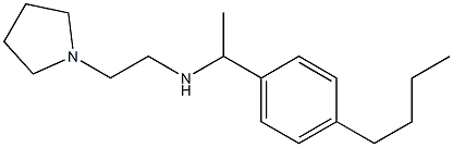 [1-(4-butylphenyl)ethyl][2-(pyrrolidin-1-yl)ethyl]amine Struktur