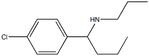 [1-(4-chlorophenyl)butyl](propyl)amine Struktur