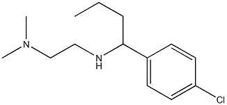 [1-(4-chlorophenyl)butyl][2-(dimethylamino)ethyl]amine Struktur