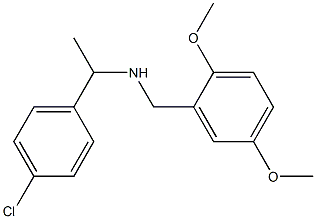 [1-(4-chlorophenyl)ethyl][(2,5-dimethoxyphenyl)methyl]amine Struktur