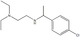 [1-(4-chlorophenyl)ethyl][2-(diethylamino)ethyl]amine Struktur