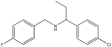 [1-(4-chlorophenyl)propyl][(4-fluorophenyl)methyl]amine Struktur