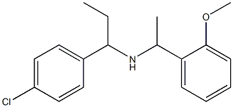 [1-(4-chlorophenyl)propyl][1-(2-methoxyphenyl)ethyl]amine Struktur