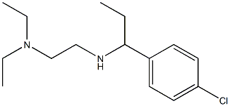 [1-(4-chlorophenyl)propyl][2-(diethylamino)ethyl]amine Struktur