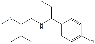 [1-(4-chlorophenyl)propyl][2-(dimethylamino)-3-methylbutyl]amine Struktur