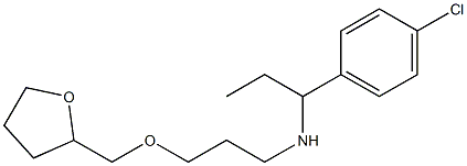 [1-(4-chlorophenyl)propyl][3-(oxolan-2-ylmethoxy)propyl]amine Struktur