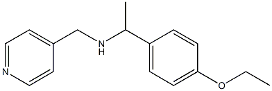 [1-(4-ethoxyphenyl)ethyl](pyridin-4-ylmethyl)amine Struktur