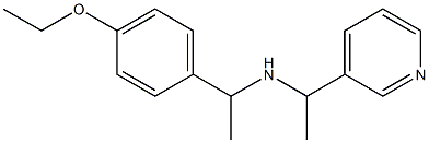 [1-(4-ethoxyphenyl)ethyl][1-(pyridin-3-yl)ethyl]amine Struktur