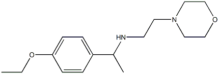 [1-(4-ethoxyphenyl)ethyl][2-(morpholin-4-yl)ethyl]amine Struktur