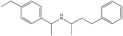 [1-(4-ethylphenyl)ethyl](4-phenylbutan-2-yl)amine Struktur