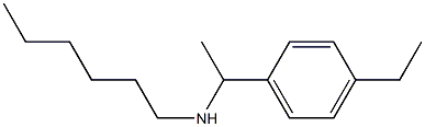 [1-(4-ethylphenyl)ethyl](hexyl)amine Struktur