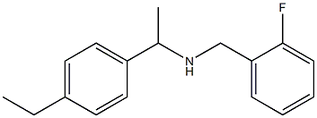 [1-(4-ethylphenyl)ethyl][(2-fluorophenyl)methyl]amine Struktur