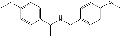 [1-(4-ethylphenyl)ethyl][(4-methoxyphenyl)methyl]amine Struktur