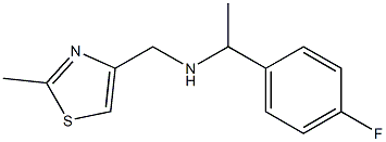 [1-(4-fluorophenyl)ethyl][(2-methyl-1,3-thiazol-4-yl)methyl]amine Struktur