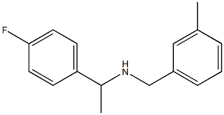 [1-(4-fluorophenyl)ethyl][(3-methylphenyl)methyl]amine Struktur