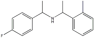 [1-(4-fluorophenyl)ethyl][1-(2-methylphenyl)ethyl]amine Struktur