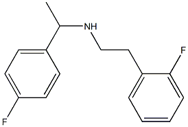 [1-(4-fluorophenyl)ethyl][2-(2-fluorophenyl)ethyl]amine Struktur