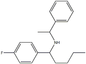 [1-(4-fluorophenyl)pentyl](1-phenylethyl)amine Struktur