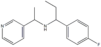 [1-(4-fluorophenyl)propyl][1-(pyridin-3-yl)ethyl]amine Struktur