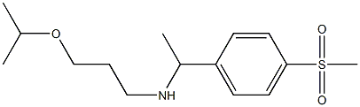 [1-(4-methanesulfonylphenyl)ethyl][3-(propan-2-yloxy)propyl]amine Struktur