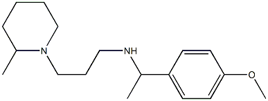 [1-(4-methoxyphenyl)ethyl][3-(2-methylpiperidin-1-yl)propyl]amine Struktur