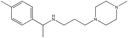 [1-(4-methylphenyl)ethyl][3-(4-methylpiperazin-1-yl)propyl]amine Struktur