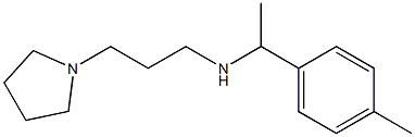 [1-(4-methylphenyl)ethyl][3-(pyrrolidin-1-yl)propyl]amine Struktur