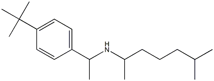 [1-(4-tert-butylphenyl)ethyl](6-methylheptan-2-yl)amine Struktur