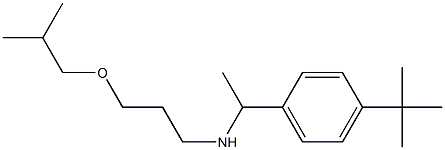 [1-(4-tert-butylphenyl)ethyl][3-(2-methylpropoxy)propyl]amine Struktur