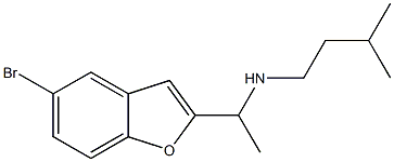 [1-(5-bromo-1-benzofuran-2-yl)ethyl](3-methylbutyl)amine Struktur