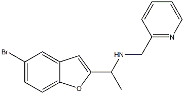 [1-(5-bromo-1-benzofuran-2-yl)ethyl](pyridin-2-ylmethyl)amine Struktur