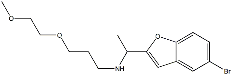 [1-(5-bromo-1-benzofuran-2-yl)ethyl][3-(2-methoxyethoxy)propyl]amine Struktur