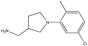 [1-(5-chloro-2-methylphenyl)pyrrolidin-3-yl]methylamine Struktur