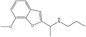 [1-(7-methoxy-1-benzofuran-2-yl)ethyl](propyl)amine Struktur