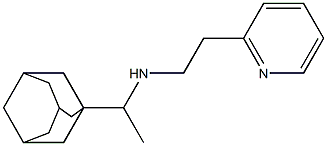 [1-(adamantan-1-yl)ethyl][2-(pyridin-2-yl)ethyl]amine Struktur