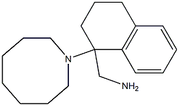 [1-(azocan-1-yl)-1,2,3,4-tetrahydronaphthalen-1-yl]methanamine Struktur