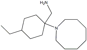 [1-(azocan-1-yl)-4-ethylcyclohexyl]methanamine Struktur