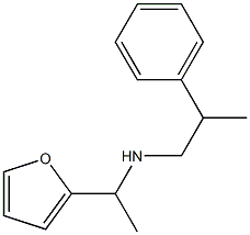 [1-(furan-2-yl)ethyl](2-phenylpropyl)amine Struktur