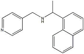 [1-(naphthalen-1-yl)ethyl](pyridin-4-ylmethyl)amine Struktur