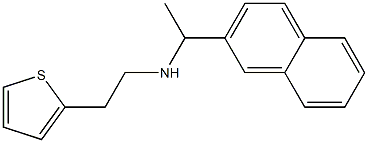 [1-(naphthalen-2-yl)ethyl][2-(thiophen-2-yl)ethyl]amine Struktur