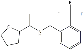 [1-(oxolan-2-yl)ethyl]({[2-(trifluoromethyl)phenyl]methyl})amine Struktur