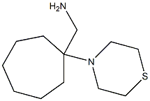 [1-(thiomorpholin-4-yl)cycloheptyl]methanamine Struktur